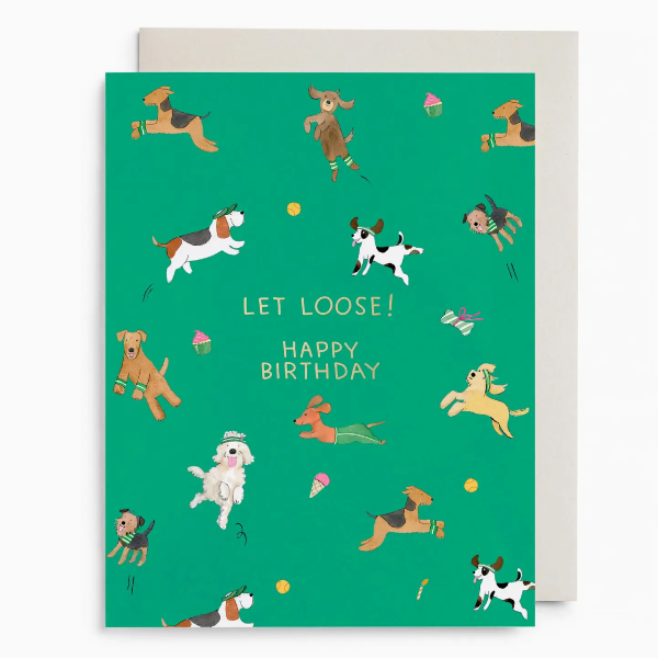 Off Leash Birthday Card