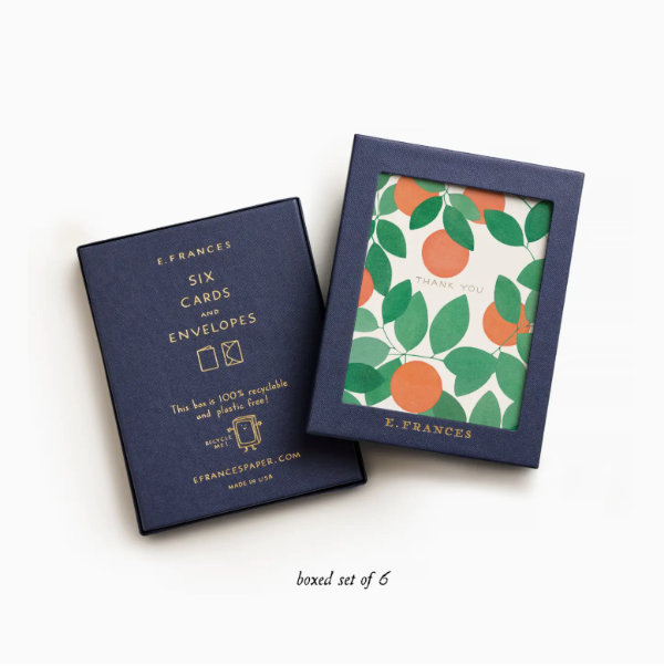 Orange Grove Thank You Boxed Card Set