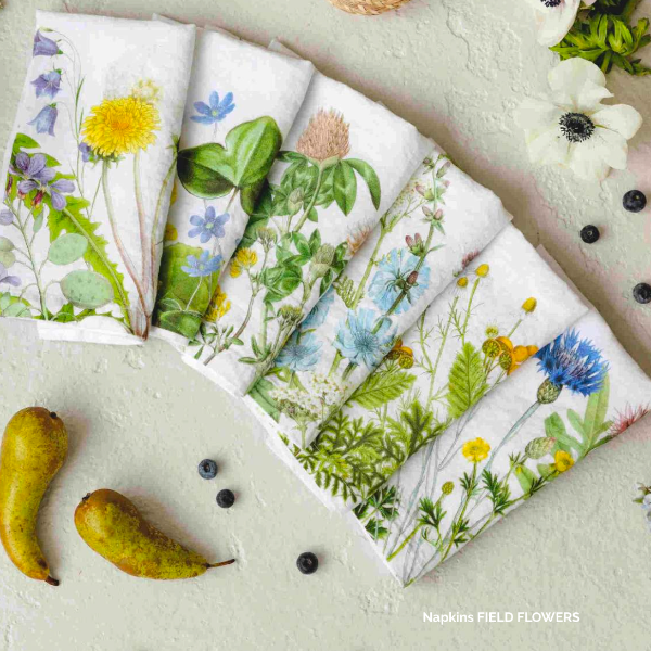 Field Flowers Set/6 Napkins