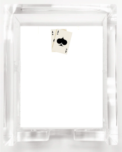 Aces Acrylic Box & Paper Set