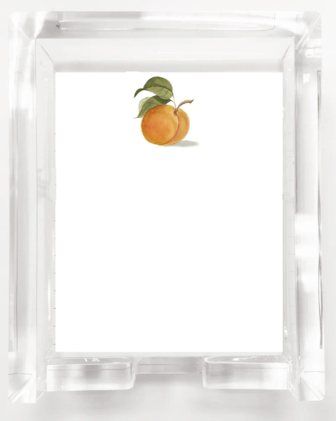 Peach Acrylic Box & Paper Set