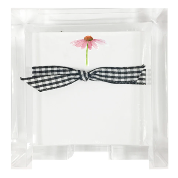 Cone Flower Mini Acrylic Box & Paper Set