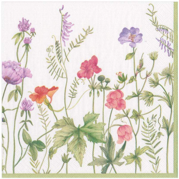French Floral Luncheon Napkins