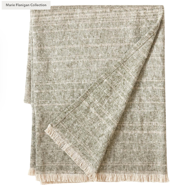 Oliver Ombre Throw in Sage