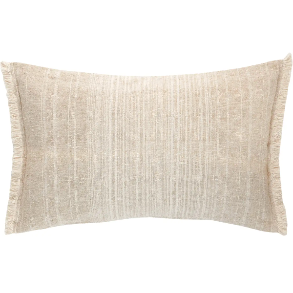 Oliver Ombre Decorative Pillow: Natural