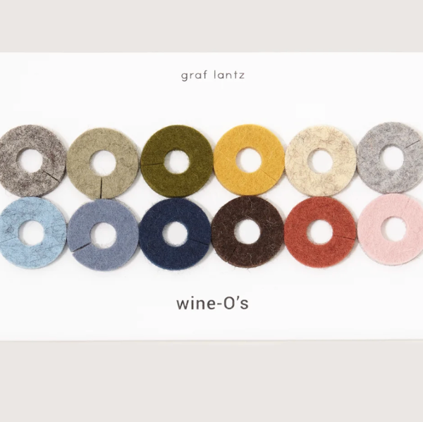 Wool Felt Wine Charms -Ikebana