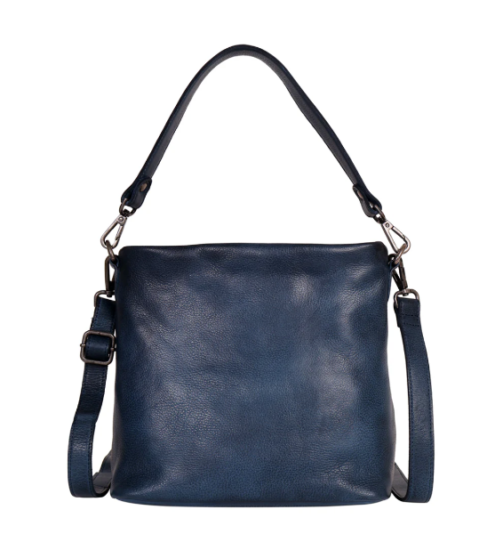 Ivy Leather Crossbody Bag in Indigo