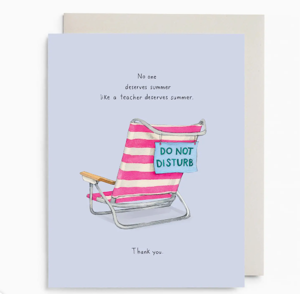 Beach Teach Teacher Card