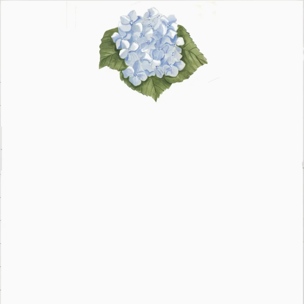 Blue Hydrangea Notes Refill