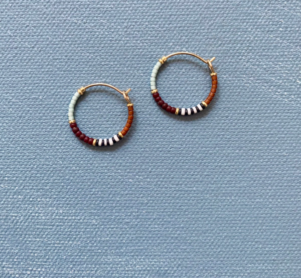 Little Colorloop Earring in Tic Tac Toe