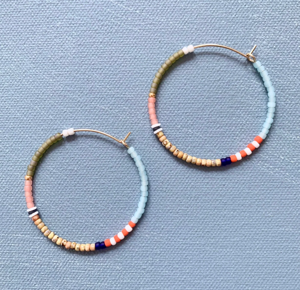 Colorloop Earring in Popcorn
