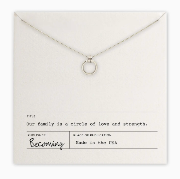 Family Circle Necklace in Sterling Silver
