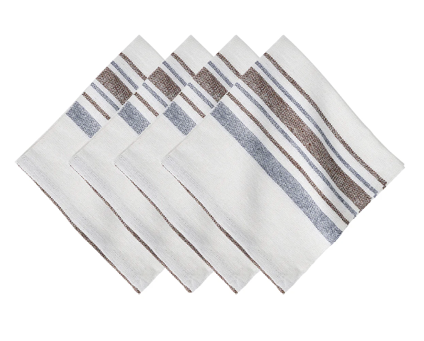 Danish Stripe Napkin Set/4