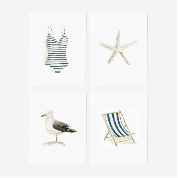Assorted Summer Notecards set/8