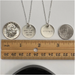 Flat Word Pendant on Simple Sterling Chain-Fearless 18"