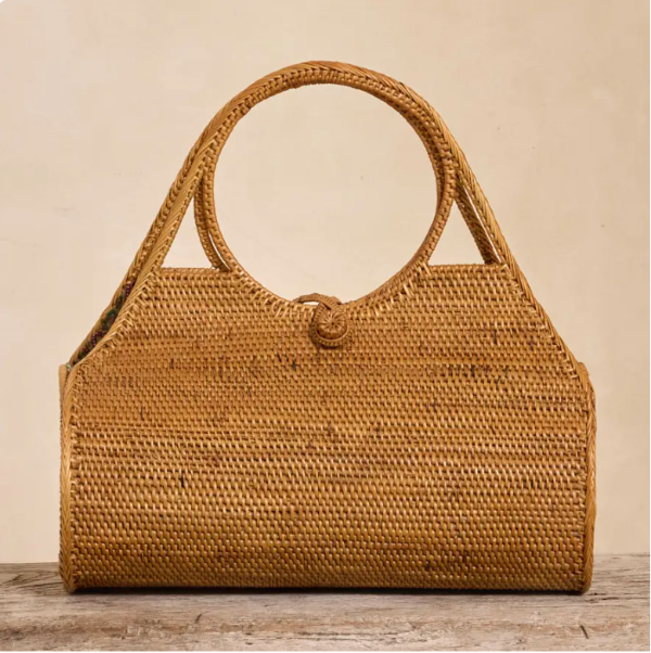 Ata Vine Handwoven Roll Handbag