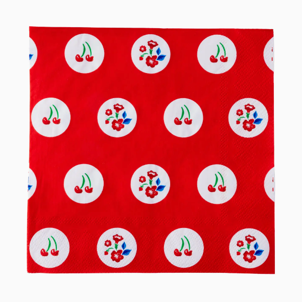 Betty Crocker™ X Bonjour Fete Red Polka Dot Large Napkins