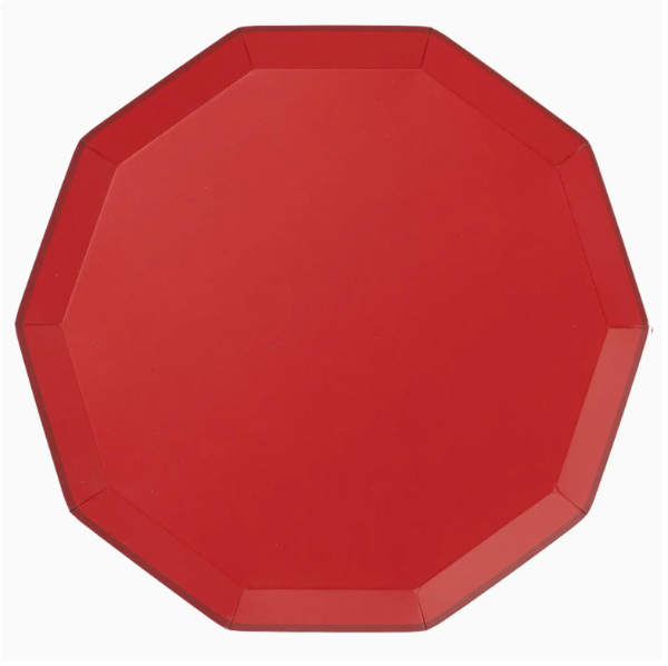 Cherry Red Premium Dinner Plates