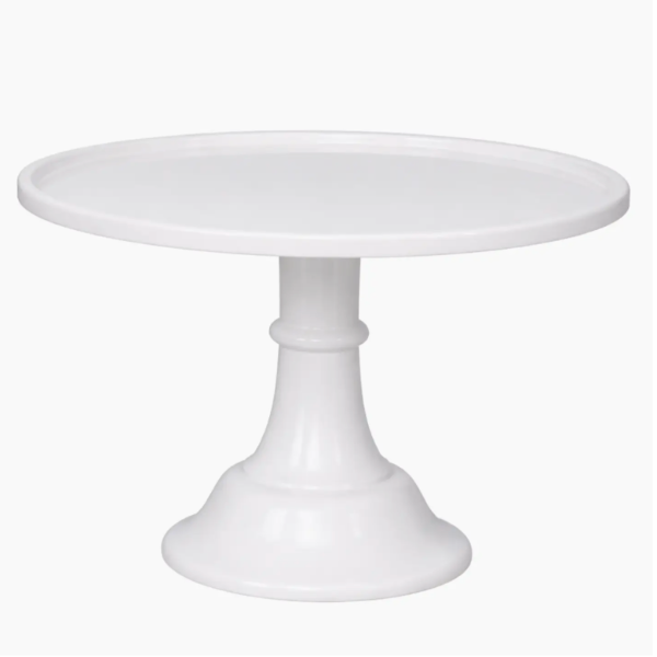 Large White Pedestal Melamine Cake Stand