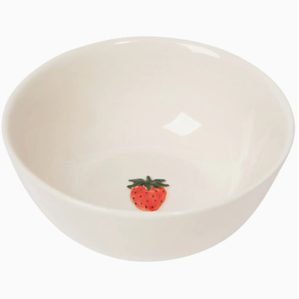 Strawberry Embossed Bowl, 4.75"