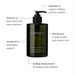 LINNEA hand wash bottle with labeled ingredients on a white background