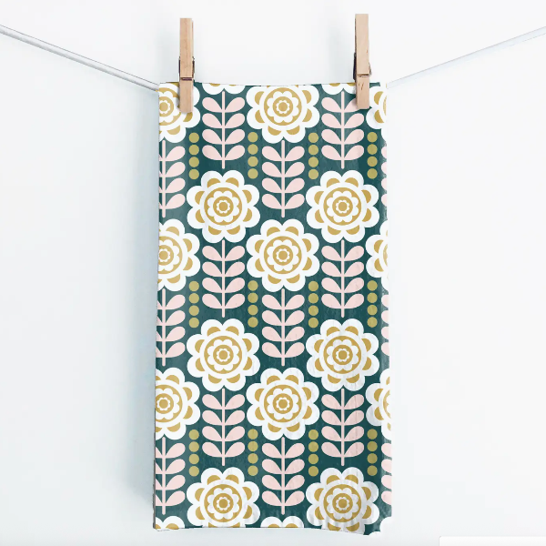 Dahlia Tea Towel