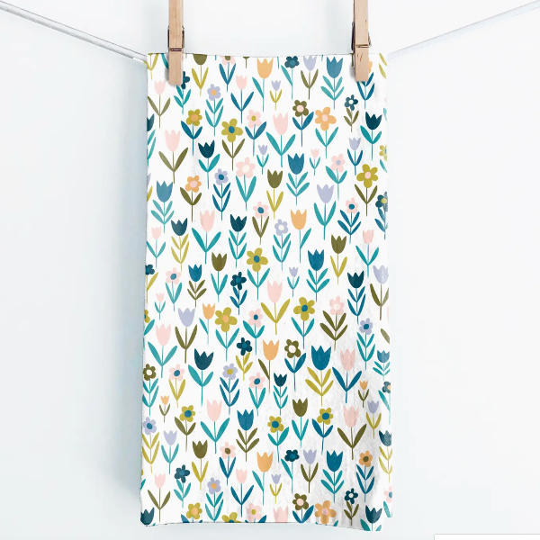 Flower Field Tea Towel