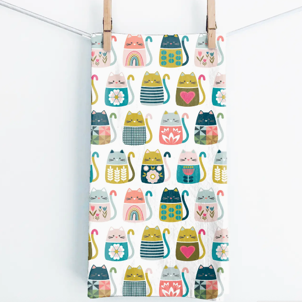 Meow Tea Towel