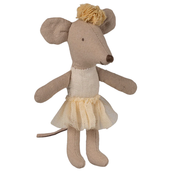 Little Sister Ballerina Mouse: Off White