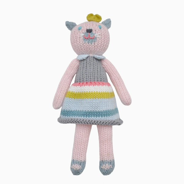 School Book Girl Cat Rattle