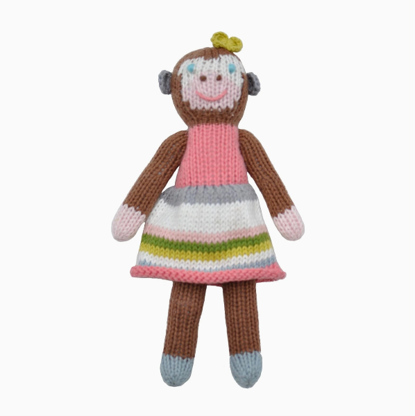 School Book Girl Monkey Rattle