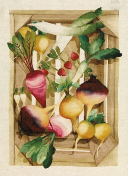 Potager Tea Towel: Ravanello