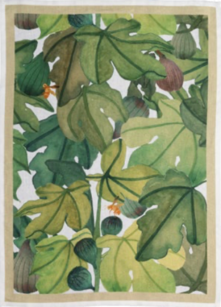 Ficus Tea Towel: Verde