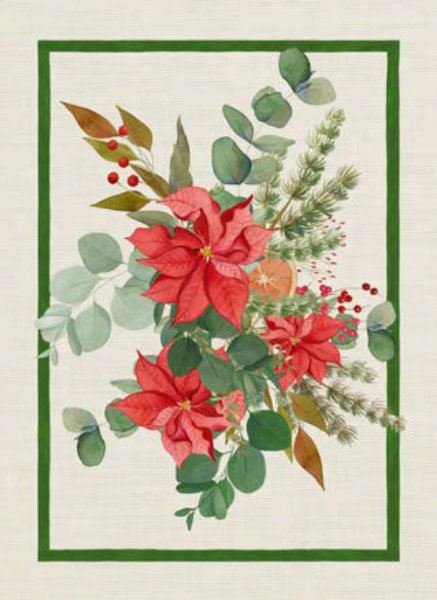 Garland Glee Tea Towel: Verde