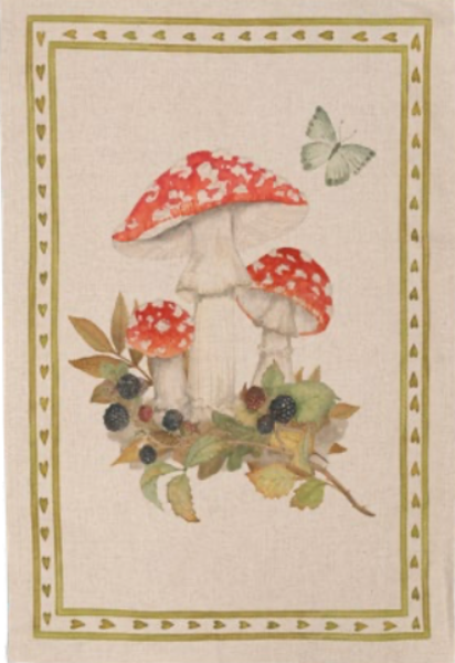 Grifola Tea Towel: Verde