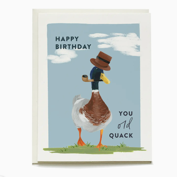Dapper Duck Birthday Card