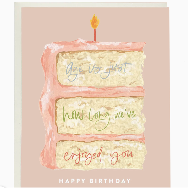 Layer Cake Slice Birthday Card