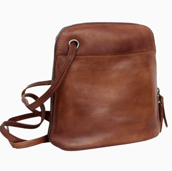 Lilly Leather Crossbody in Cognac