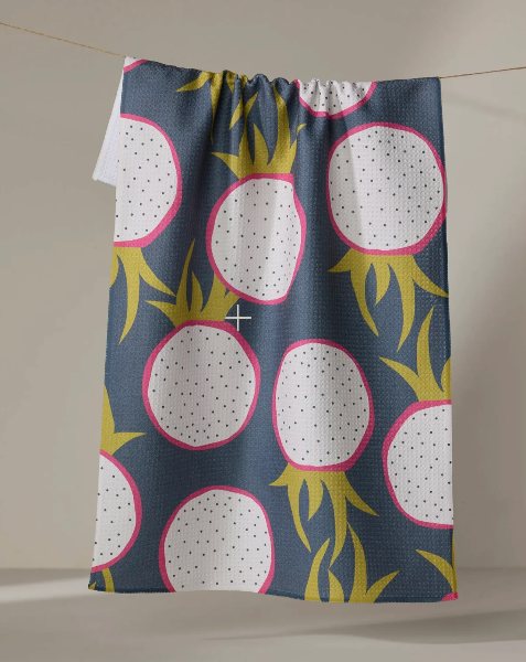Dragon Fruit Frolic Tea Towel