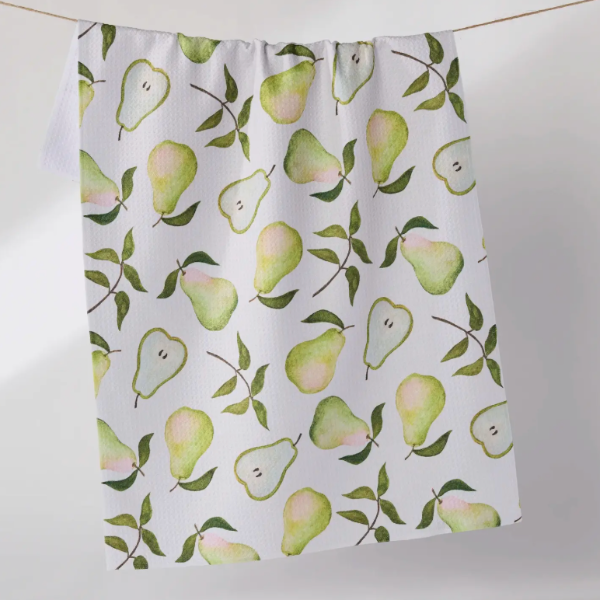 Pearwood White Tea Towel