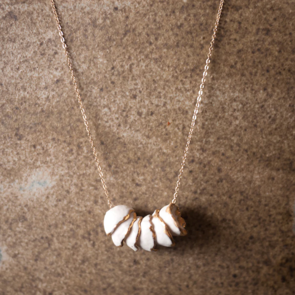 Hana Stack Necklace in White