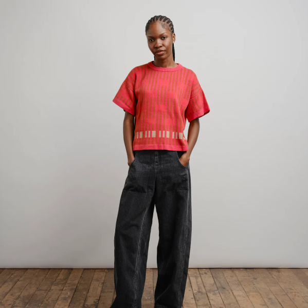 Bauhaus Sweater Tee in Aurora