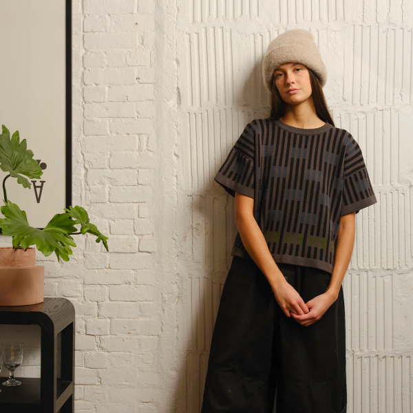 Bauhaus Sweater Tee in Fluorite