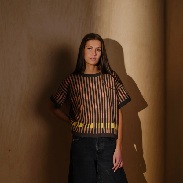 Bauhaus Sweater Tee in Oxide
