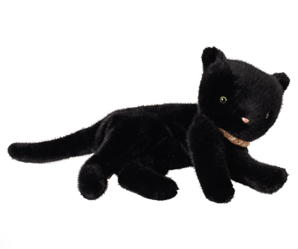 Sleeping Kitten Plush, Medium in Black