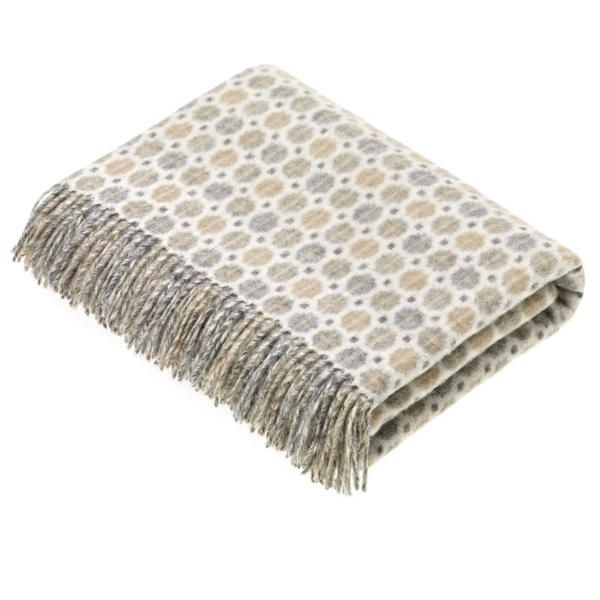Milan Natural Merino Lambswool Throw