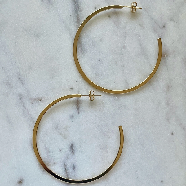 Large Lind Hoop Earrings