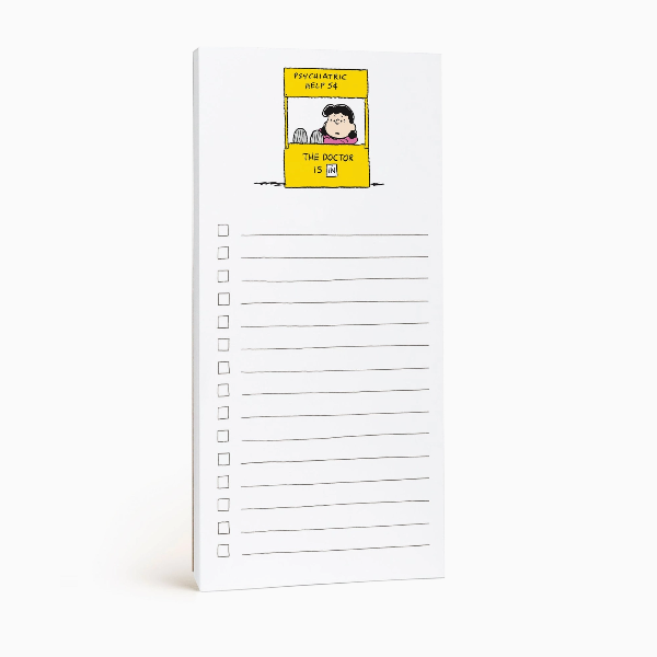 E. Frances X Peanuts® Lucy Market List Notepad