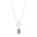 Circle Mystic Quartz Silver Necklace