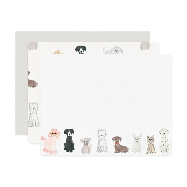 Dogs Flat Notes Set/6